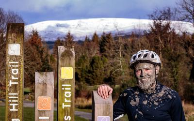 Mountain biking south of Scotland